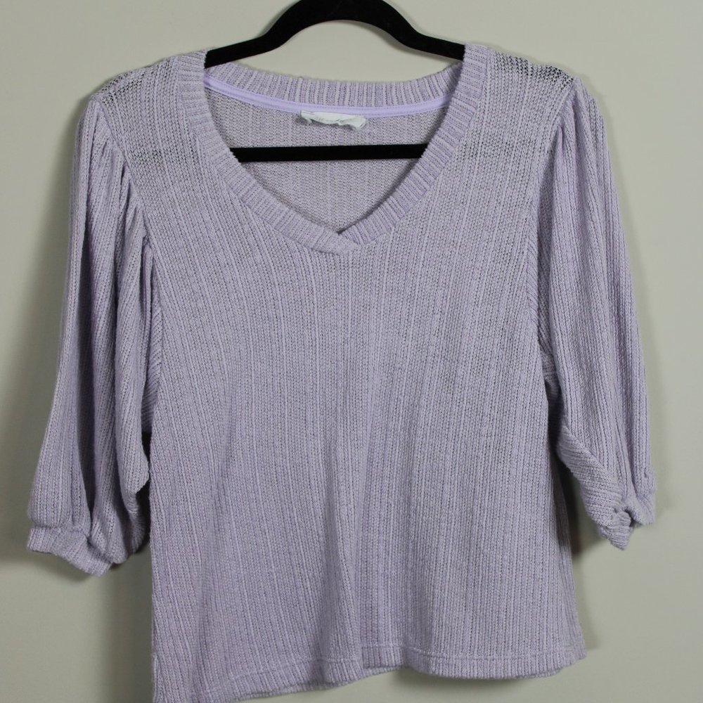 Socialite Purple Knitted Top